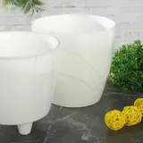 Кашпо 1,2 л "Грация", цвет белый  - фото 2