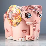 Фигурное кашпо "Слонопотам большое"  розовый  МИКС  - фото 9