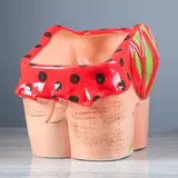 Фигурное кашпо "Слонопотам большое"  розовый  МИКС  - фото 8