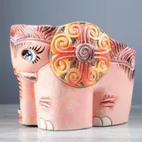 Фигурное кашпо "Слонопотам большое"  розовый  МИКС  - фото 7