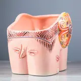 Фигурное кашпо "Слонопотам большое"  розовый  МИКС 