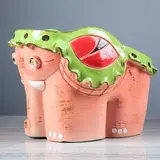 Фигурное кашпо "Слонопотам большое"  розовый  МИКС  - фото 11