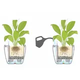 Кашпо с автополивом "Кубико", цвет антрацит  - фото 2