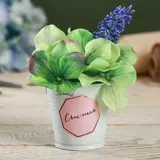 УЦЕНКА Металлическое кашпо для цветов «Счастья», 5,5 × 5,5 см 