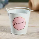 УЦЕНКА Металлическое кашпо для цветов «Счастья», 5,5 × 5,5 см  - фото 2