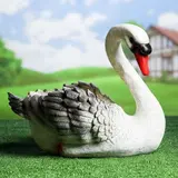 Фигурное кашпо "Лебедь" ПОЛИСТОУН 38х40см  - фото 3