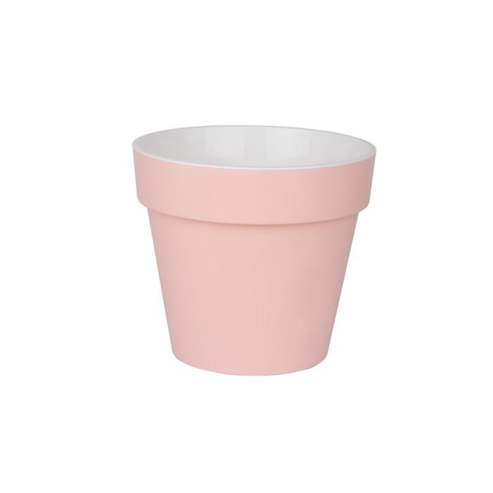 Пластиковый горшок с вкладкой «Протея», цвет розовый 