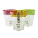 Горшок для орхидей «Протея», цвет ободок красный 