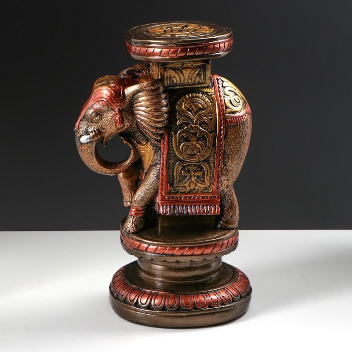 Подставка декоративная "Индийский слон", высокий, цветной, микс 