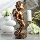 Статуэтка "Ангел смотрящий" бронза  - фото 2