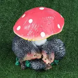 Садовая фигура "Семья ёжиков под грибом"  - фото 3
