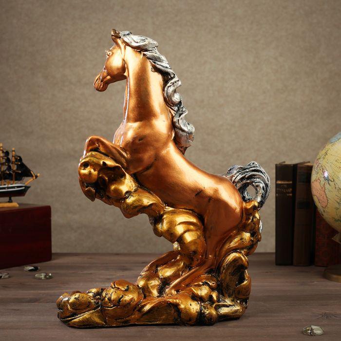 Сувенир "Конь на дыбах" бронза 