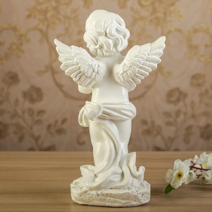 Статуэтка "Ангел Михаил" белый, 33 см 