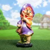 Садовая фигура "Гномиха с сумочкой", 47 см, микс  - фото 8
