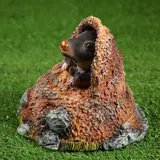 Садовая фигура "Барсук из норки" 20*20*14 см 