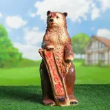 Садовая фигура "Медведь Welcome" 22х22х50см  - фото 3