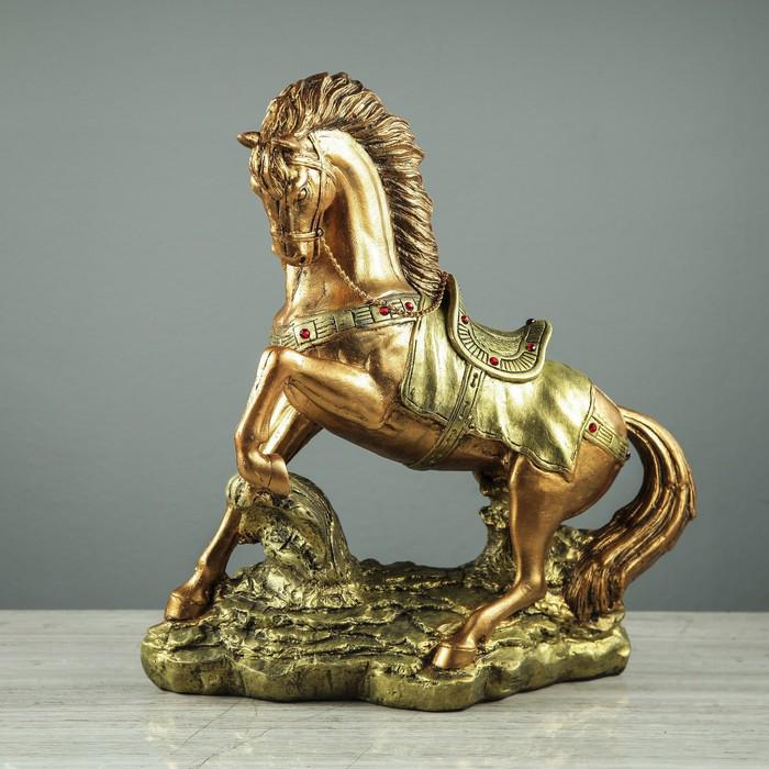 Сувенир "Конь на дыбах", со стразами 