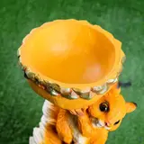 Садовая фигура "Белки с поилкой" 15*25*40 см 