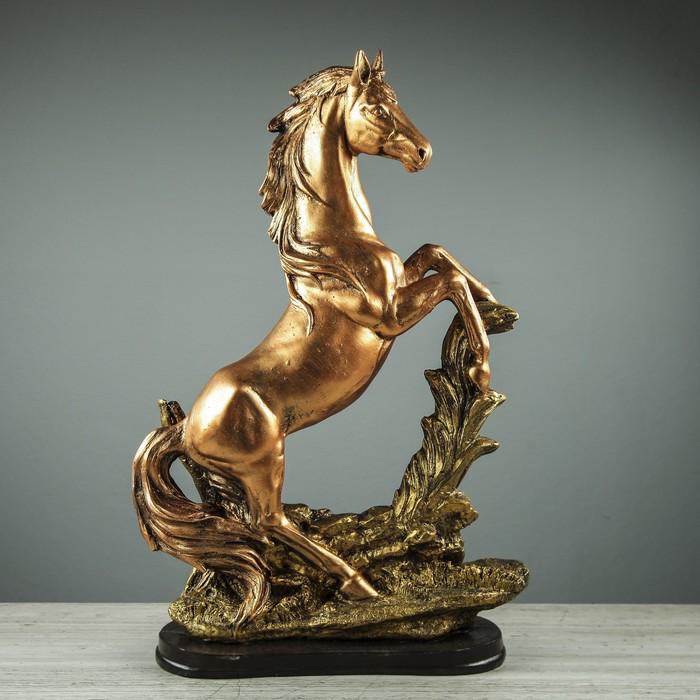 Сувенир "Конь на дыбах", бронза 