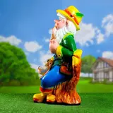 Садовая фигура "Гном-охотник с собакой"  - фото 2