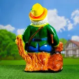 Садовая фигура "Гном-охотник с собакой"  - фото 3