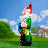 Садовая фигура "Гном с лейкой" большая, жёлтый комбинезон  - фото 2