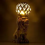 Садовый светильник ''Лев'' шамот 