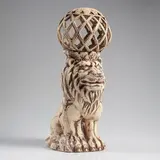 Садовый светильник ''Лев'' шамот  - фото 2