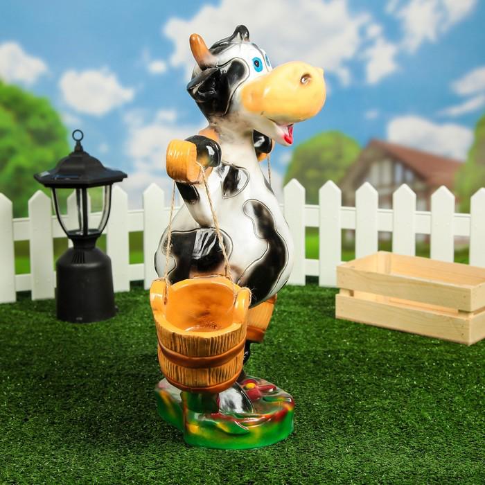 Садовая фигура "Корова с вёдрами" 50 см 