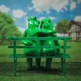 Садовая фигура "Лягушки влюблённые", большие  - фото 3
