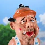 Садовая фигура с кашпо "Фермер с тачкой", микс  - фото 4