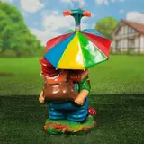 Садовая фигура-Поливалка  «Гномы под зонтом»  - фото 2