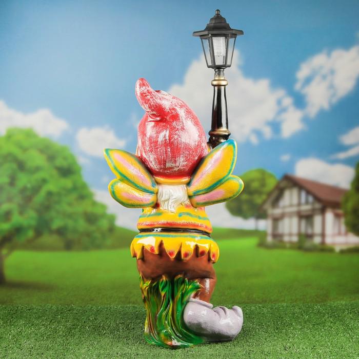 Садовая фигура "Гном-пожарник с фонарём", 66 см 