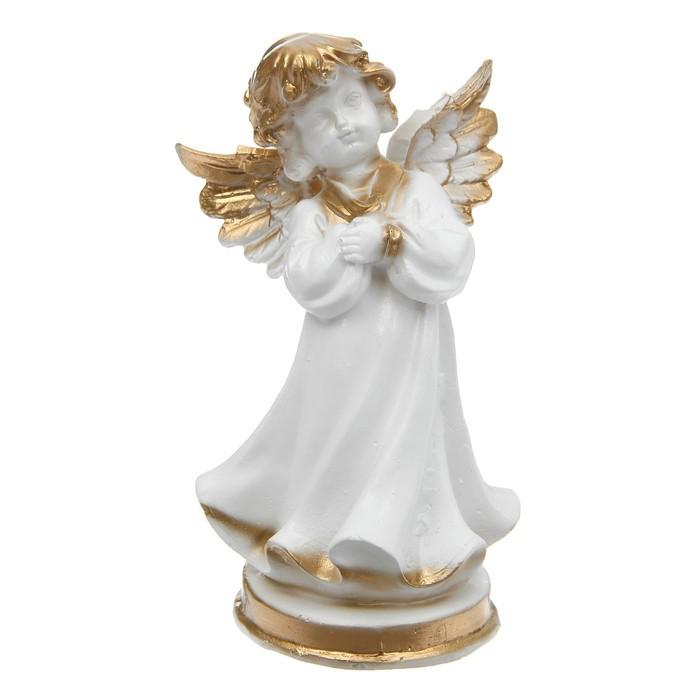 Статуэтка "Ангел молящийся" малая, белая 