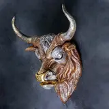 Подвесной декор "Голова быка"  - фото 3