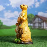 Садовая фигура "Суррикаты" 40х22см  - фото 3