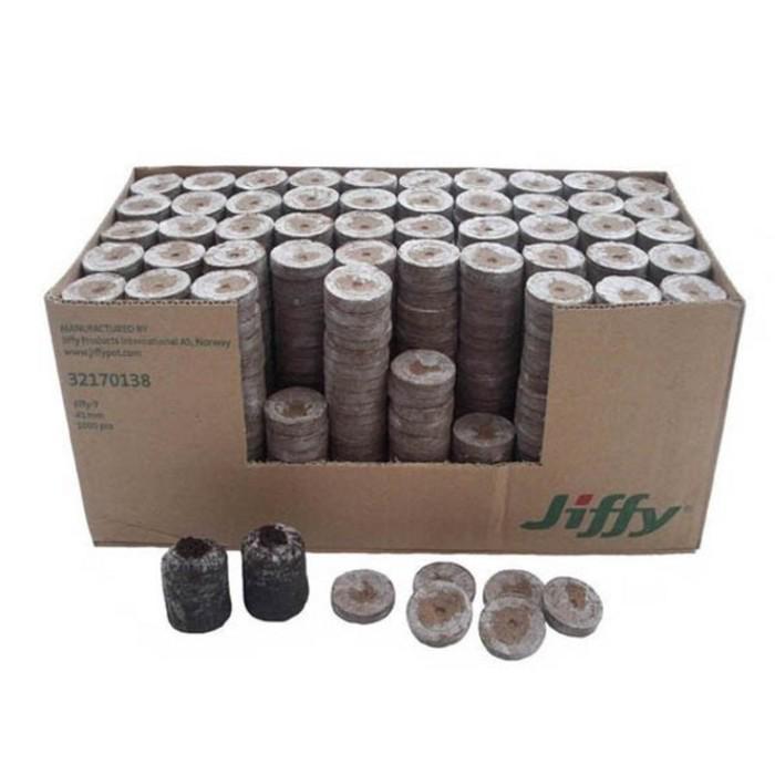 Таблетки торфяные, d = 3.3 см, 2000 шт. в упаковке, Jiffy-7 