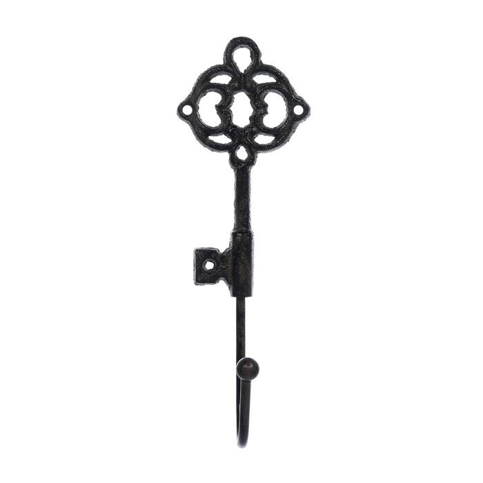 Крючок «Ключ», 6,5 × 18,5 × 5,5 см, чугун 