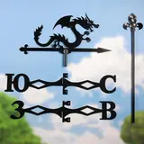 Флюгер "Дракон извивается" большой 50х60см 