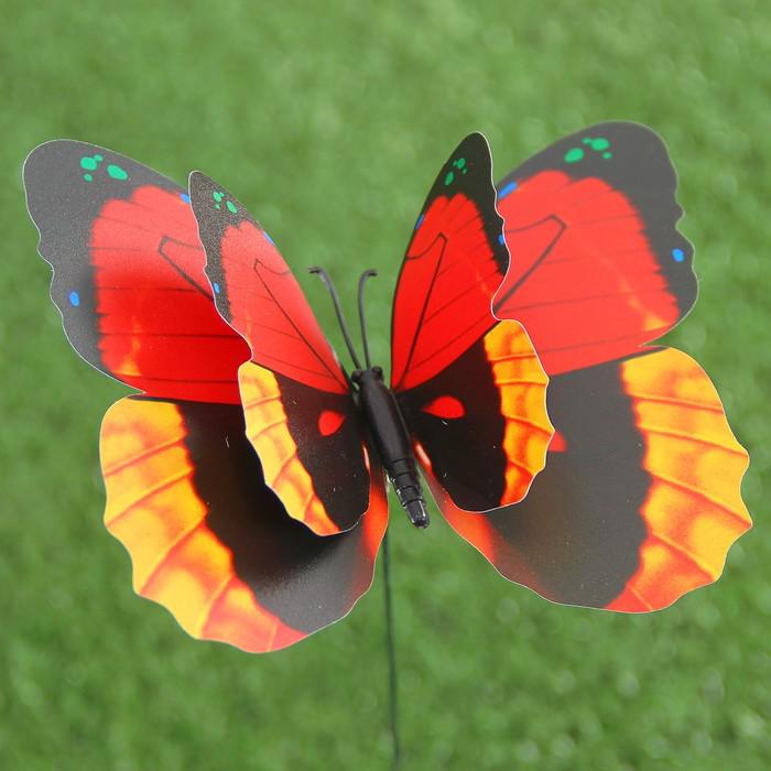 Декоративный штекер "Бабочка 3D" микс 