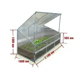 Парник «Парниша», 2,1 × 1 × 1,18 м, с поликарбонатом  - фото 5