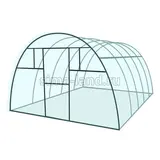 Каркас теплицы «Премиум», 6 × 3 × 2,1 м, металл, профиль 40 × 20 мм, без поликарбоната, 4 форточки, 