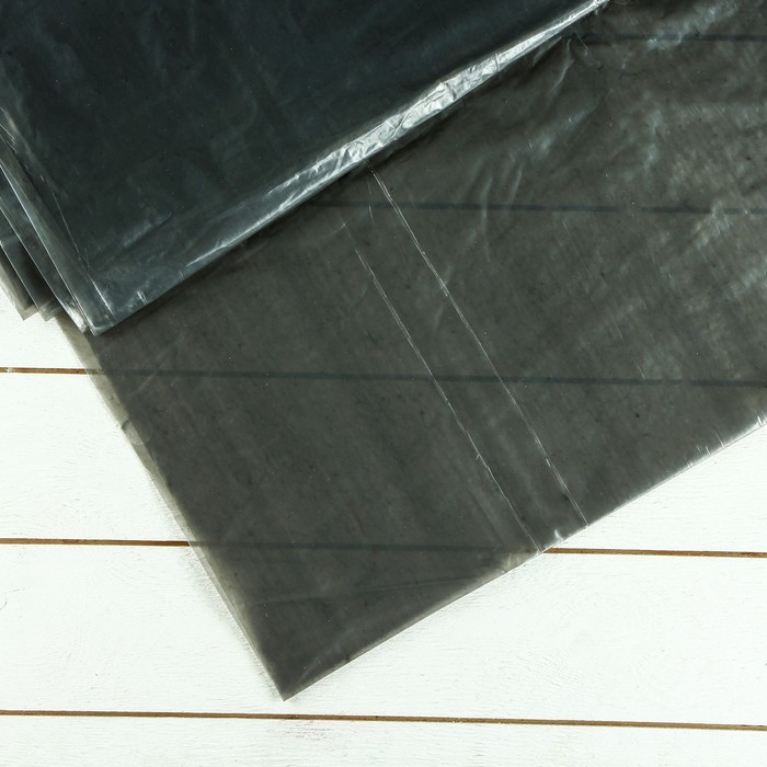 Плёнка полиэтиленовая, техническая, толщина 100 мкм, 3 × 10 м, рукав, чёрная 