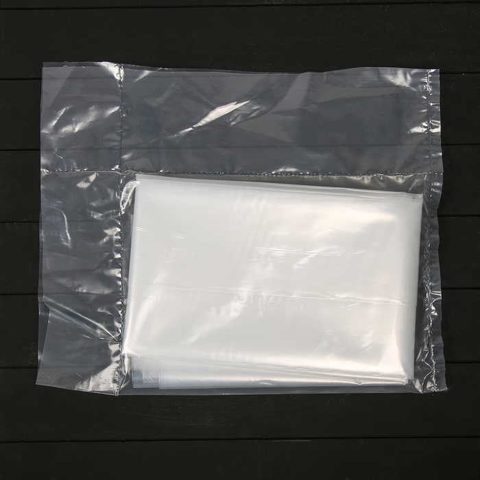 Плёнка полиэтиленовая, толщина 100 мкм, 3 × 5 м, рукав, прозрачная, 1 сорт, ГОСТ 10354-82 