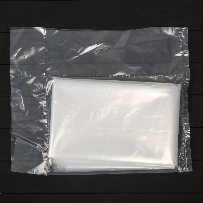 Плёнка полиэтиленовая, толщина 150 мкм, 3 × 5 м, рукав, прозрачная, 1 сорт, ГОСТ 10354-82 