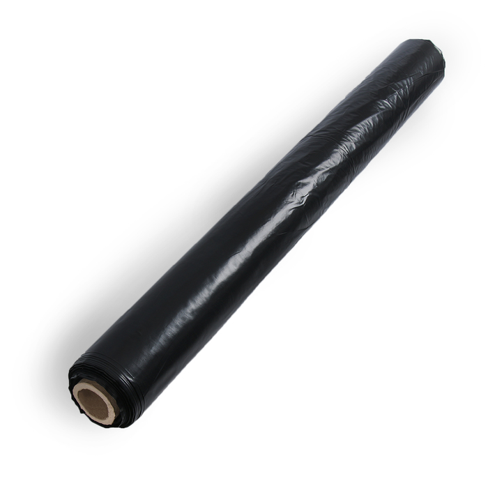 Плёнка полиэтиленовая, техническая, толщина 120 мкм, 3 × 100 м, рукав, чёрная 