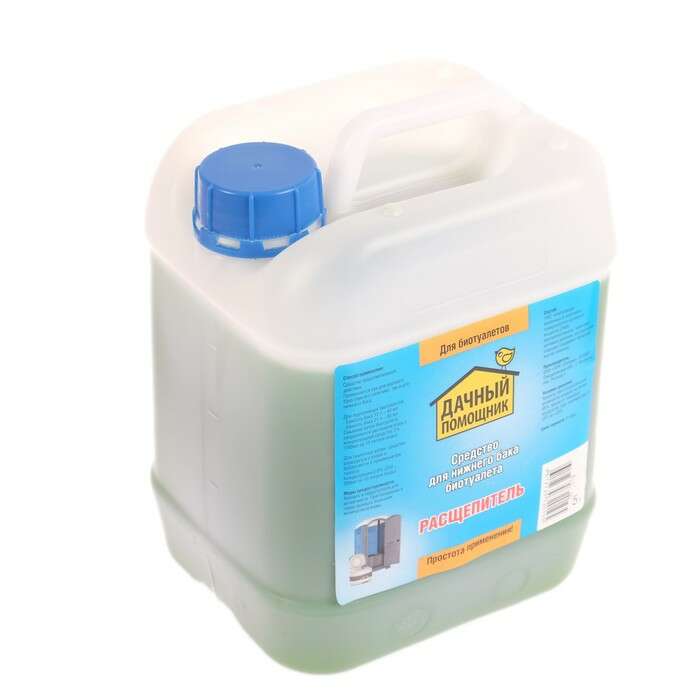 Жидкость для биотуалета «Дачный помощник», 5 л, для нижнего бака 