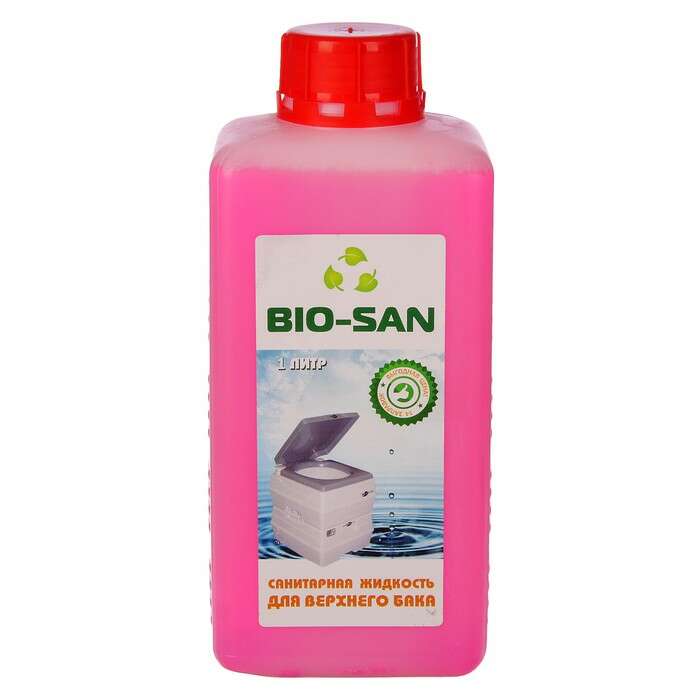 Жидкость для биотуалета «БиоСанРиз», 1 л, концентрат, для верхнего бака 