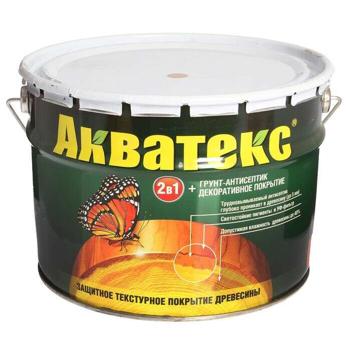 Грунт-антисептик "Акватекс", груша, 10 л 