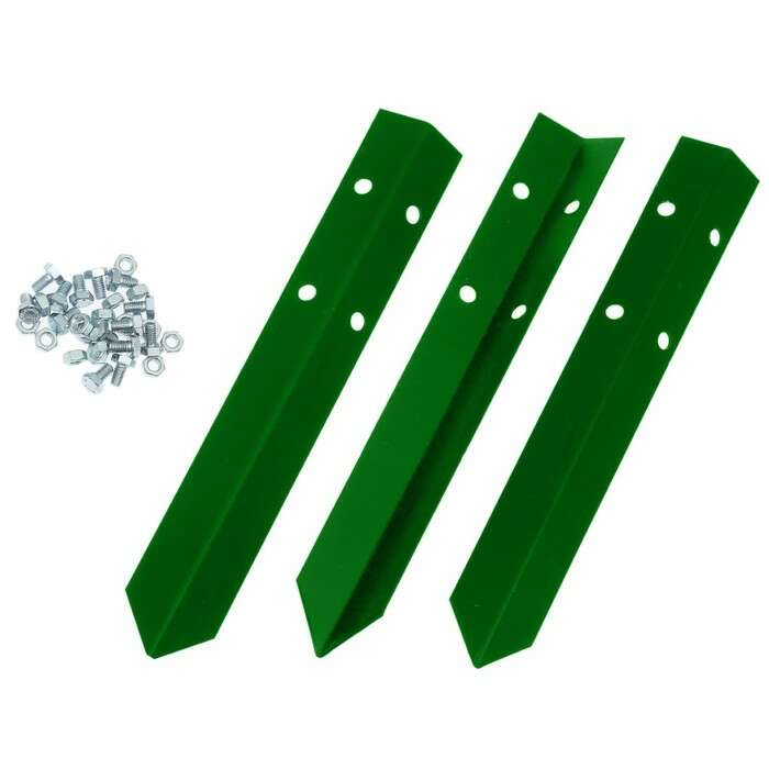 Клумба оцинкованная, 3 яруса, d = 40–80–120 см, h = 45 см, ярко-зелёная, Greengo 